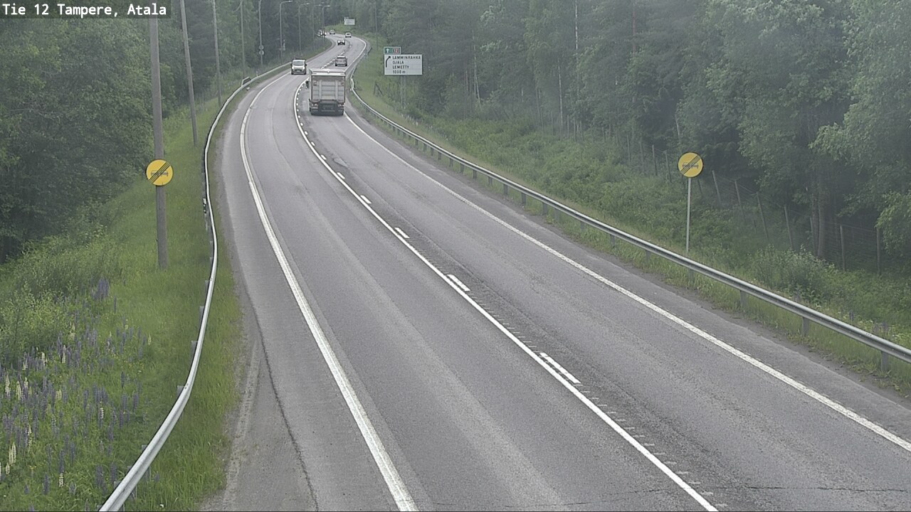 Weather Camera Image Road 12 Tampere, Atala, Tampere, Pirkanmaa