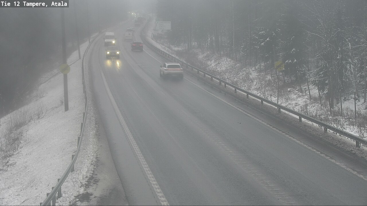 Weather Camera Image Väg 12 Tammerfors, Atala, Tampere, Pirkanmaa