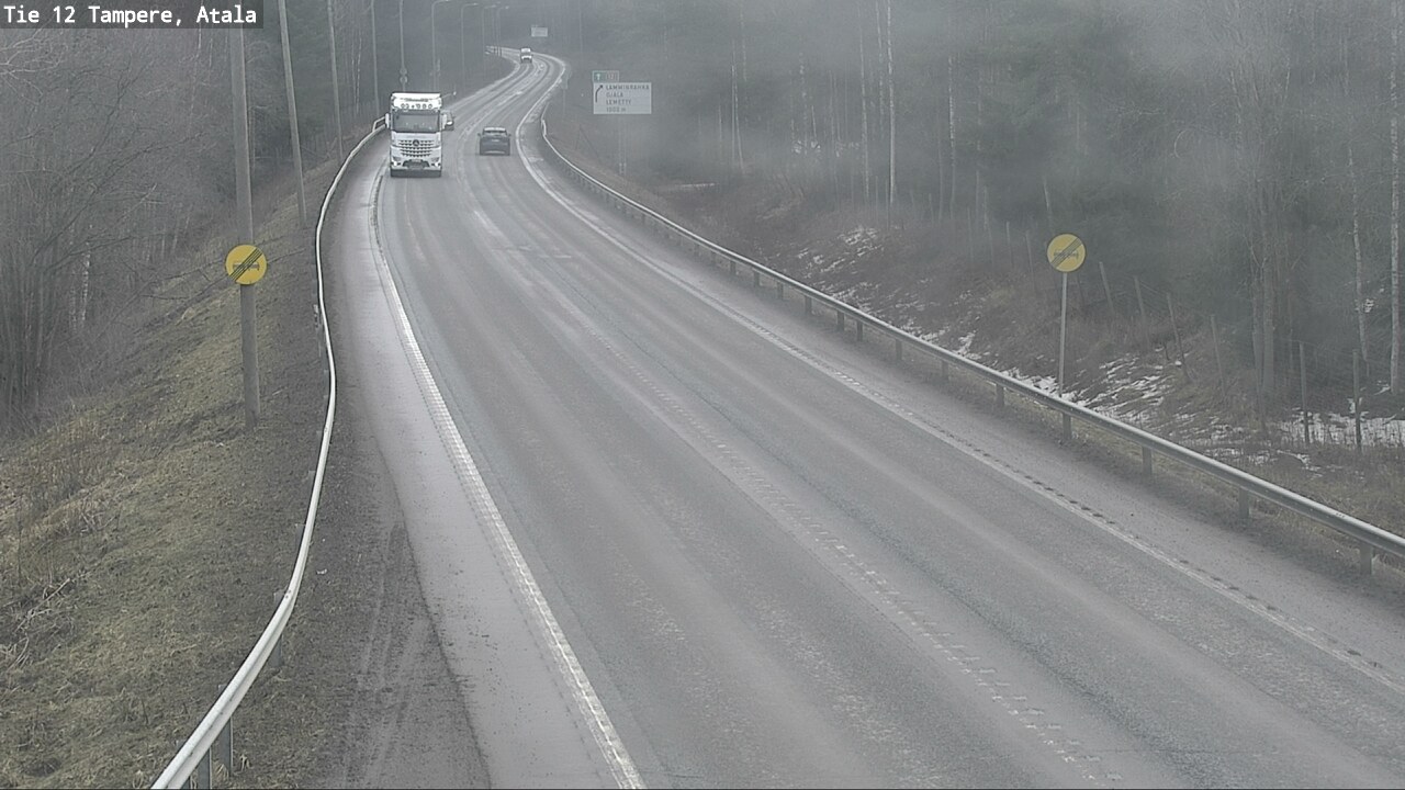 Weather Camera Image Väg 12 Tammerfors, Atala, Tampere, Pirkanmaa