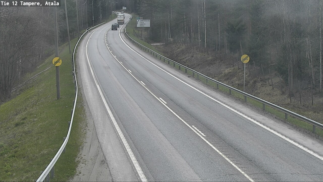 Weather Camera Image Väg 12 Tammerfors, Atala, Tampere, Pirkanmaa