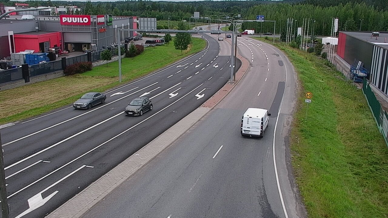Weather Camera Image Väg 167 Lahtis, Uudenmaankatu, Lahti, Päijät-Häme