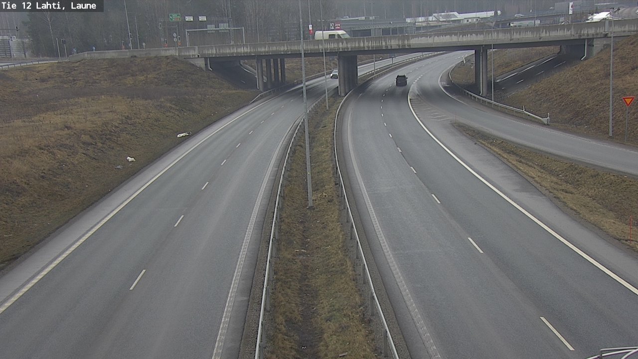 Weather Camera Image Road 12 Lahti, Laune, Lahti, Päijät-Häme