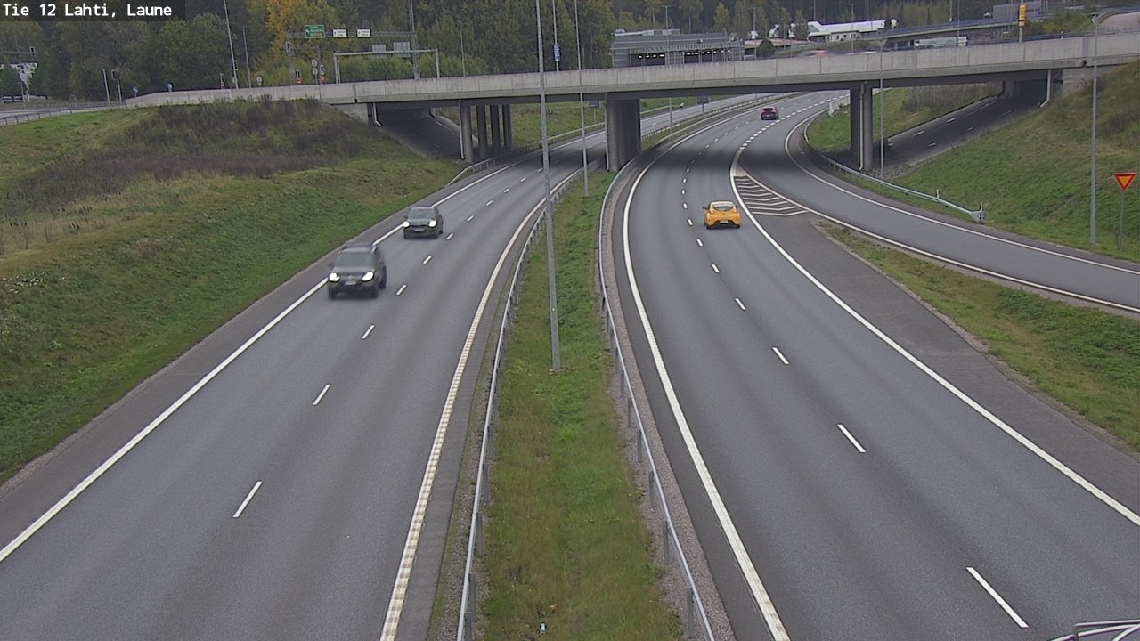 Weather Camera Image Väg 12 Lahtis, Laune, Lahti, Päijät-Häme