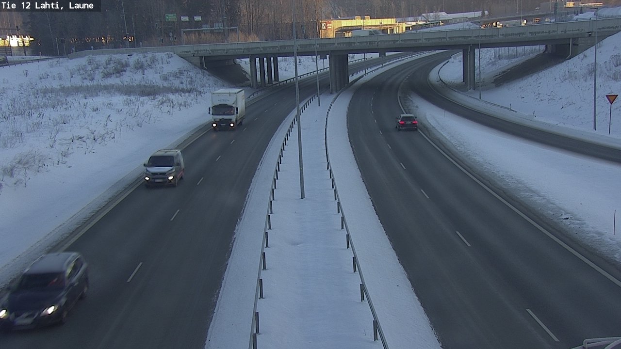 Weather Camera Image Road 12 Lahti, Laune, Lahti, Päijät-Häme