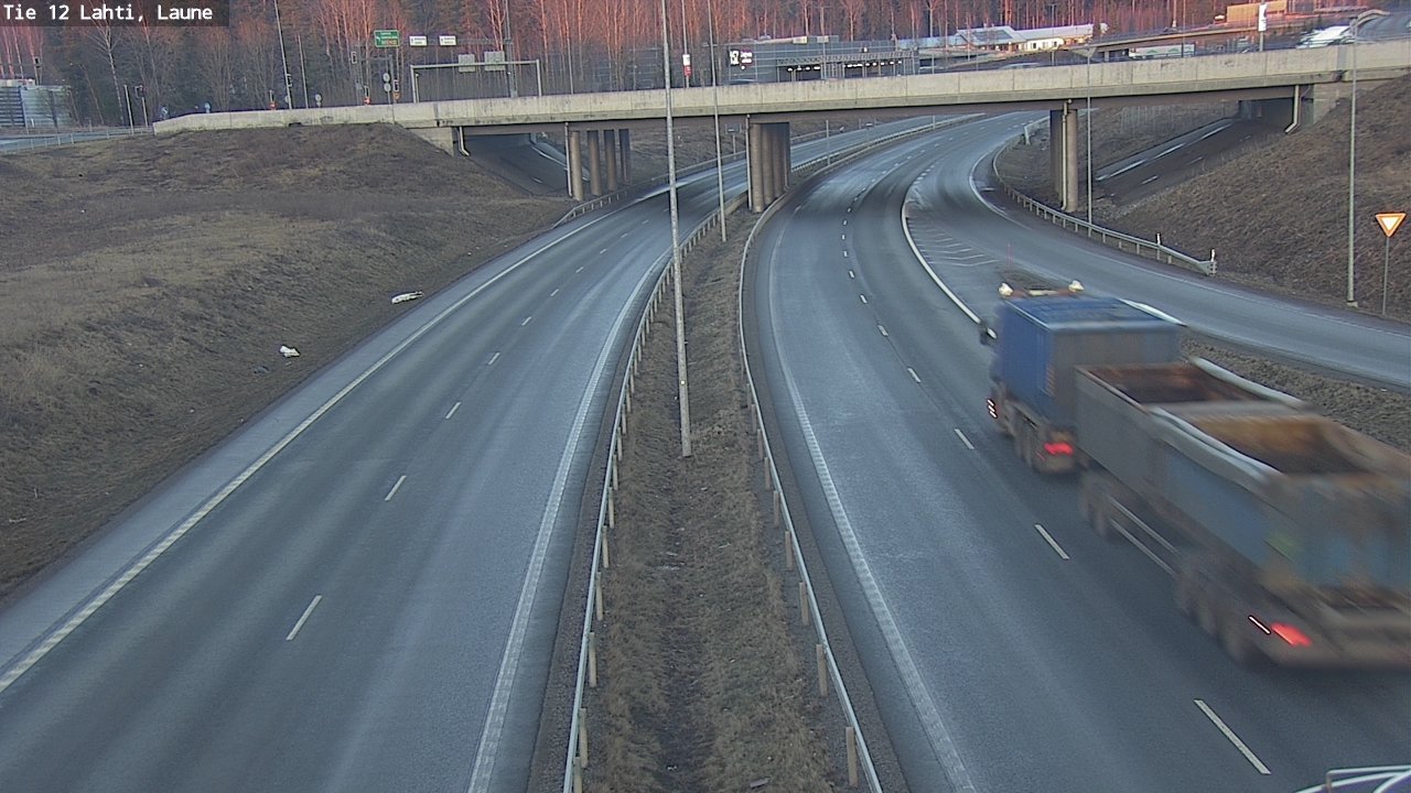 Weather Camera Image Väg 12 Lahtis, Laune, Lahti, Päijät-Häme