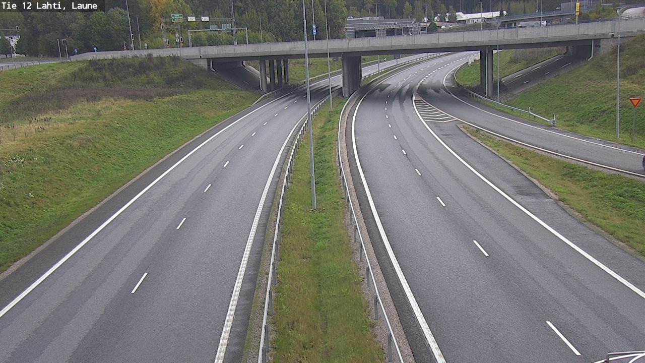 Weather Camera Image Väg 12 Lahtis, Laune, Lahti, Päijät-Häme