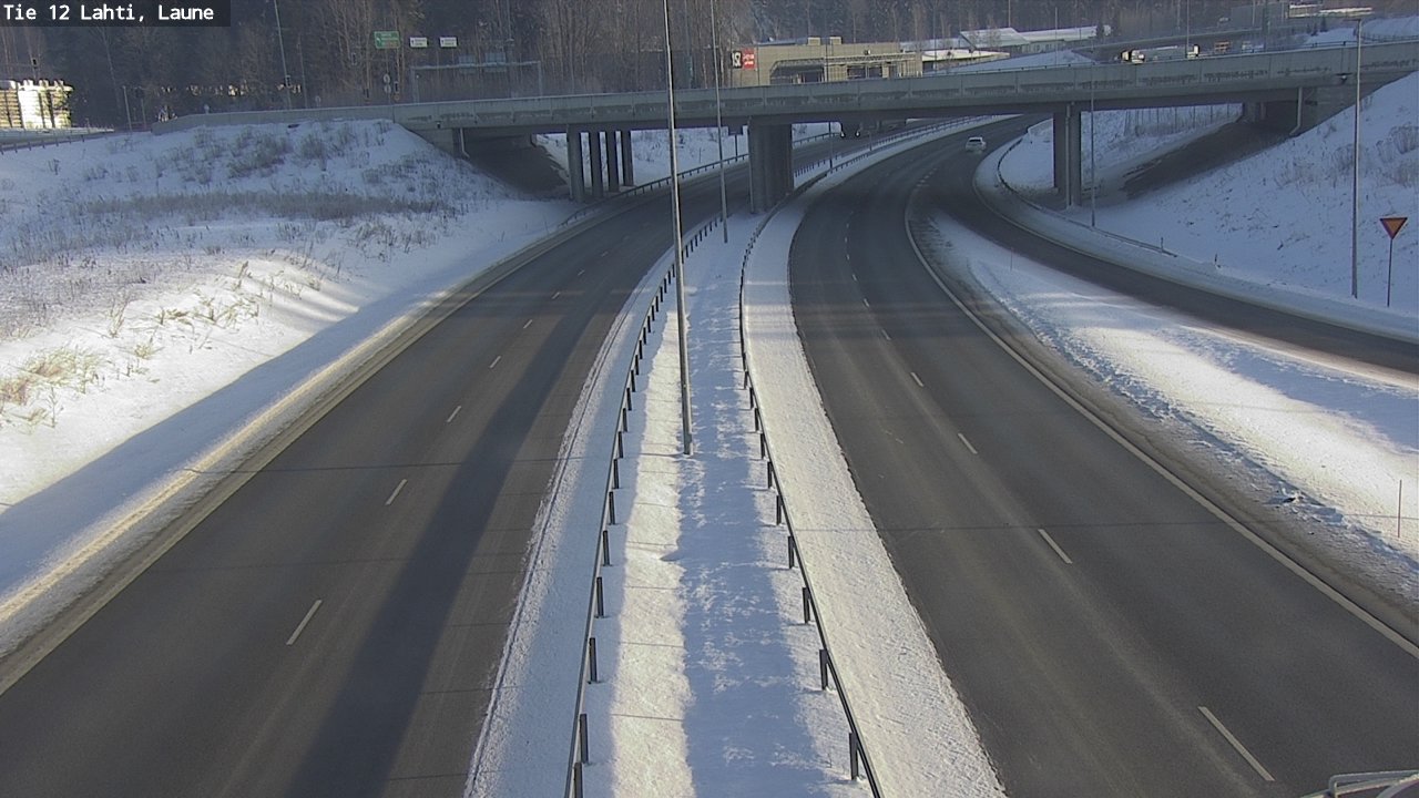 Weather Camera Image Road 12 Lahti, Laune, Lahti, Päijät-Häme