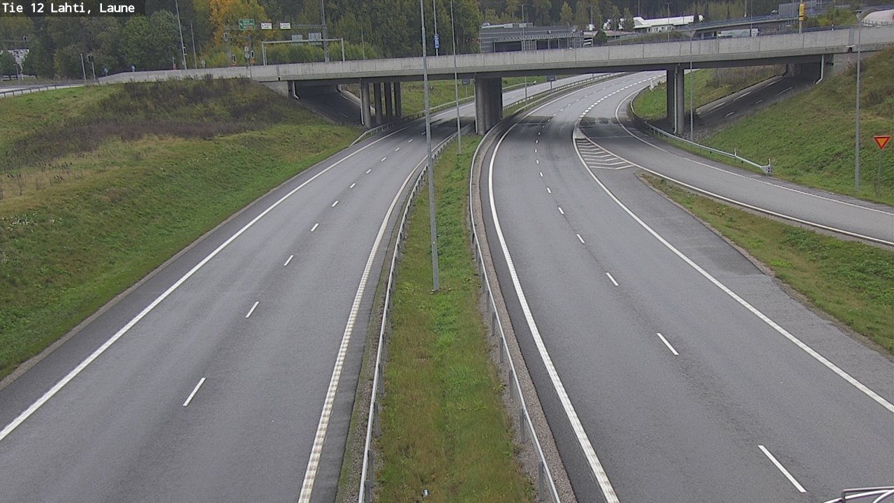 Weather Camera Image Väg 12 Lahtis, Laune, Lahti, Päijät-Häme