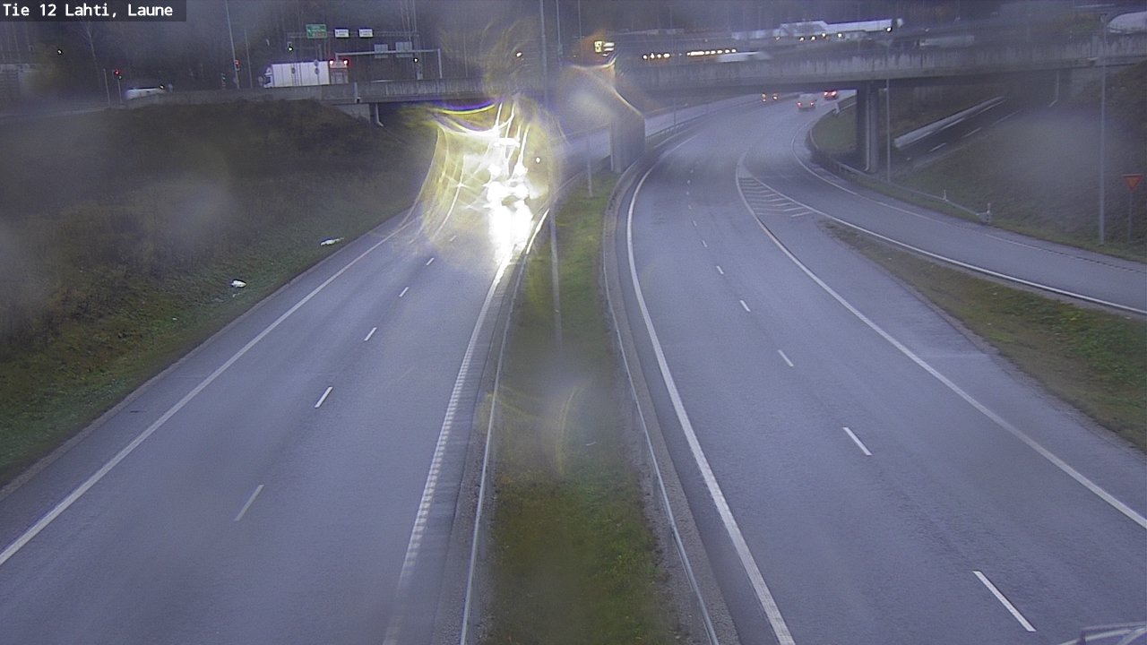Weather Camera Image Road 12 Lahti, Laune, Lahti, Päijät-Häme