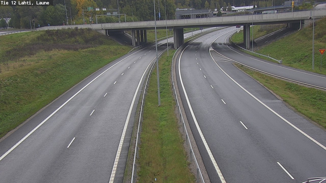 Weather Camera Image Väg 12 Lahtis, Laune, Lahti, Päijät-Häme