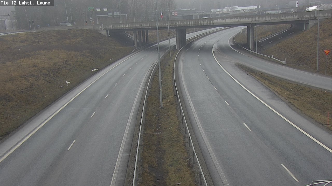 Weather Camera Image Road 12 Lahti, Laune, Lahti, Päijät-Häme