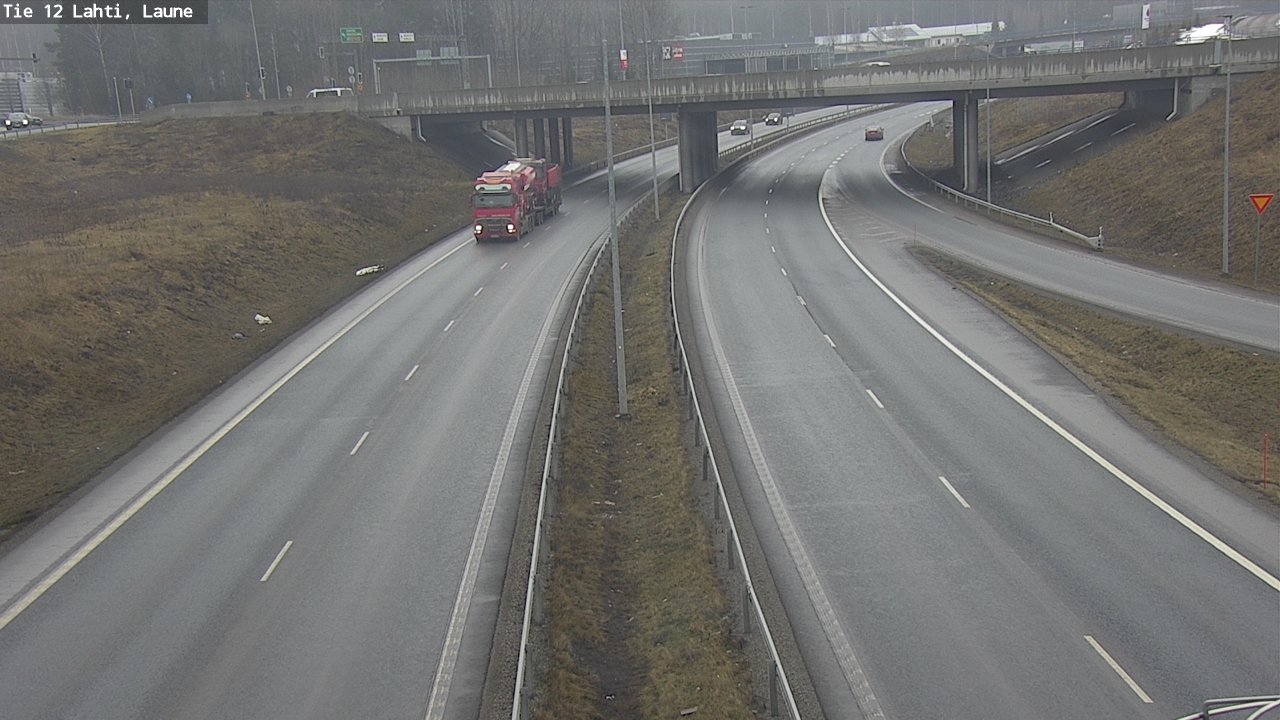 Weather Camera Image Road 12 Lahti, Laune, Lahti, Päijät-Häme