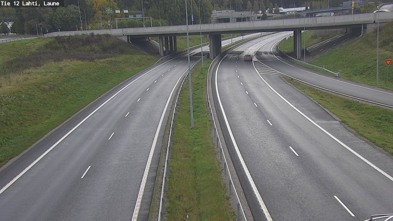 Weather Camera Image Väg 12 Lahtis, Laune, Lahti, Päijät-Häme