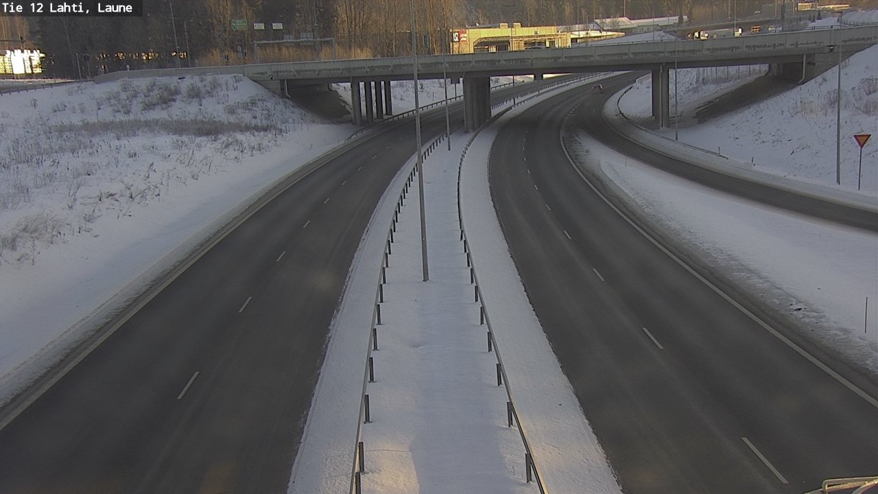 Weather Camera Image Road 12 Lahti, Laune, Lahti, Päijät-Häme