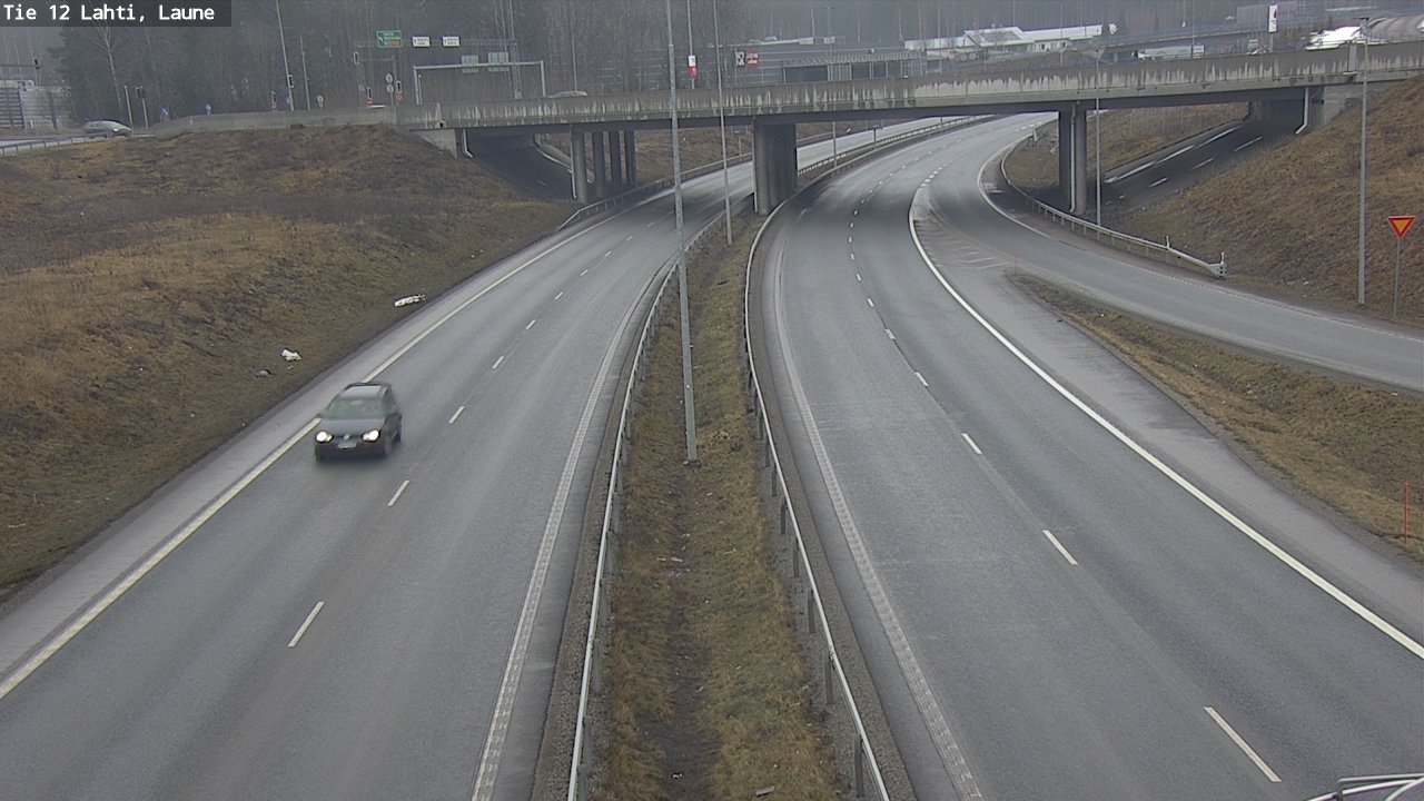 Weather Camera Image Road 12 Lahti, Laune, Lahti, Päijät-Häme