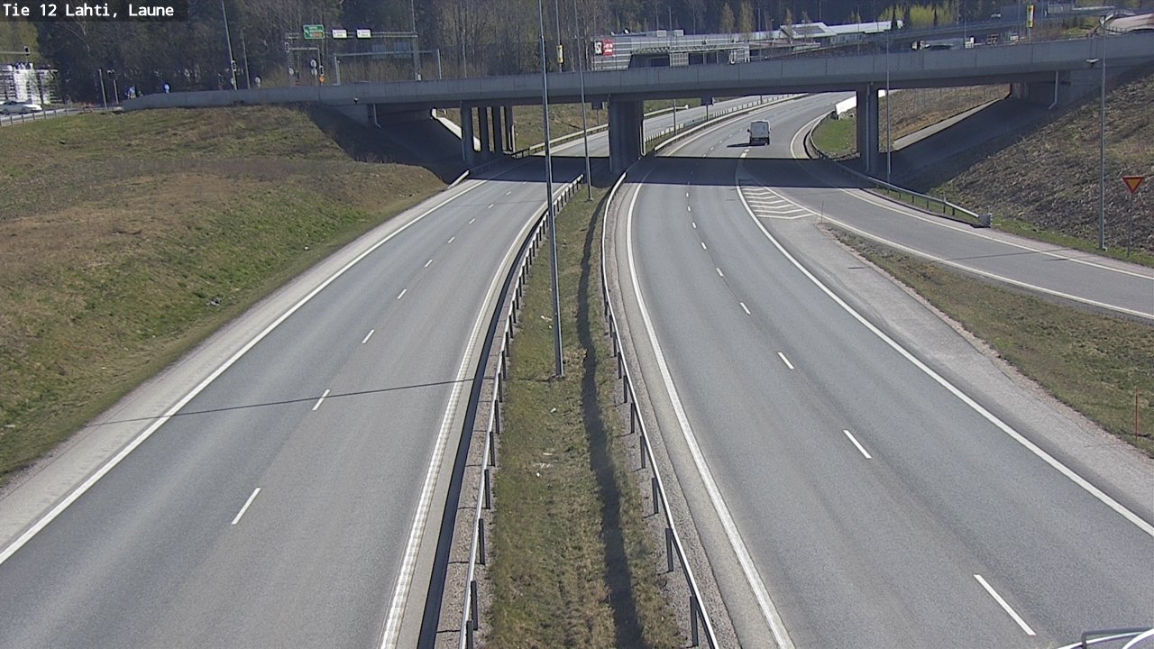 Weather Camera Image Road 12 Lahti, Laune, Lahti, Päijät-Häme