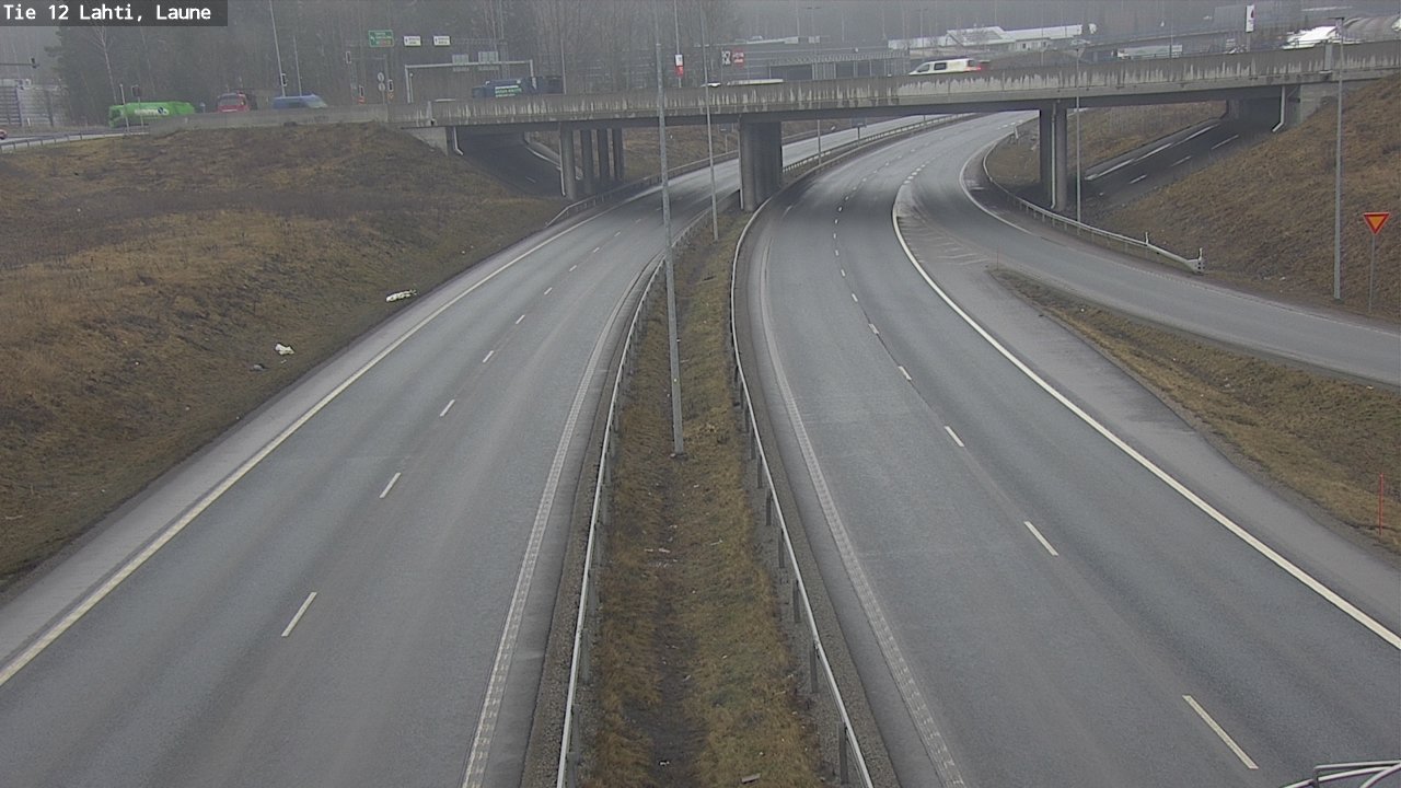 Weather Camera Image Road 12 Lahti, Laune, Lahti, Päijät-Häme