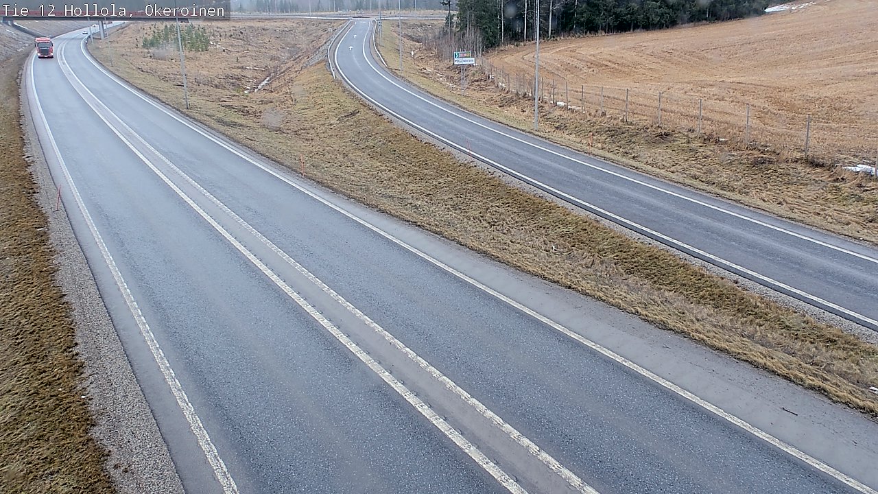 Weather Camera Image Väg 12 Hollola, Okeroinen, Hollola, Päijät-Häme