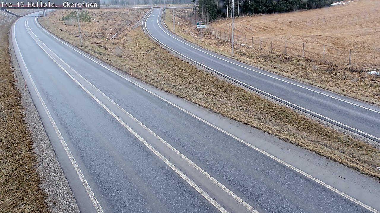 Weather Camera Image Väg 12 Hollola, Okeroinen, Hollola, Päijät-Häme