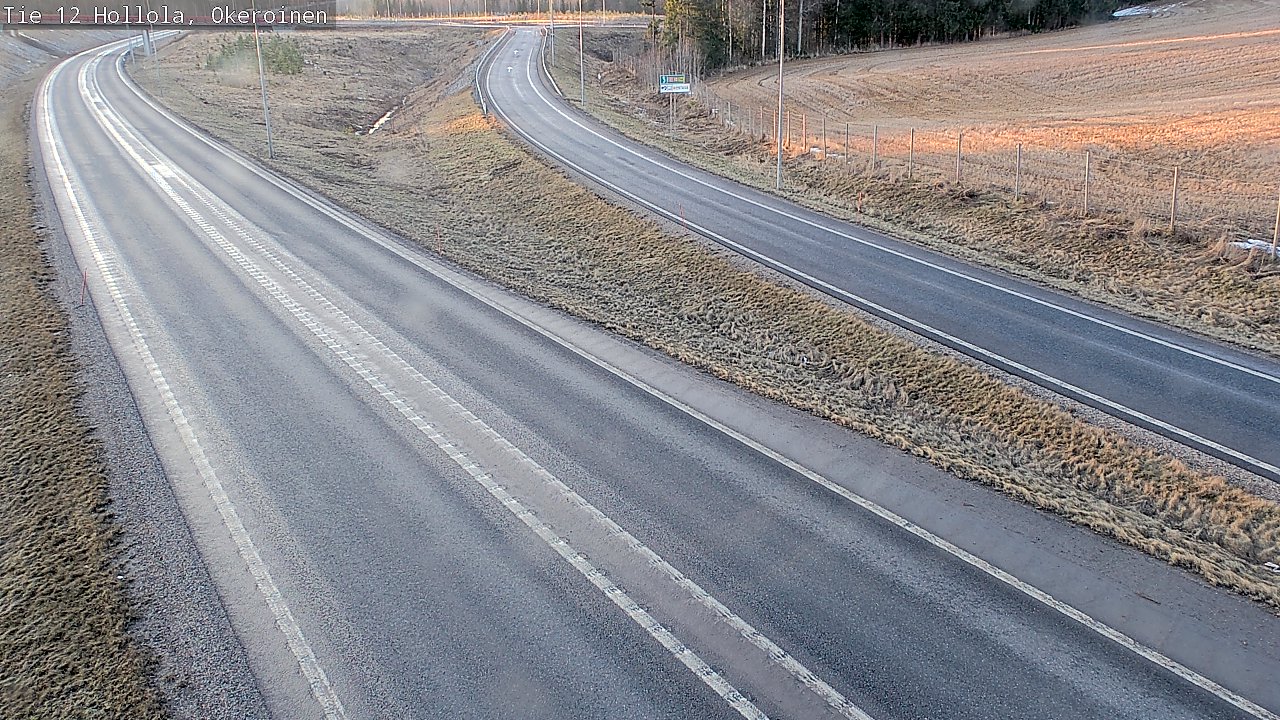 Weather Camera Image Väg 12 Hollola, Okeroinen, Hollola, Päijät-Häme