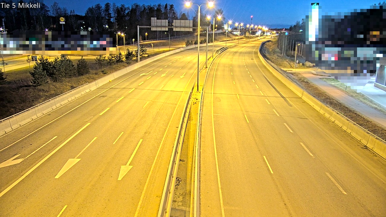Weather Camera Image Road 5 Mikkeli, Mikkeli, Etelä-Savo