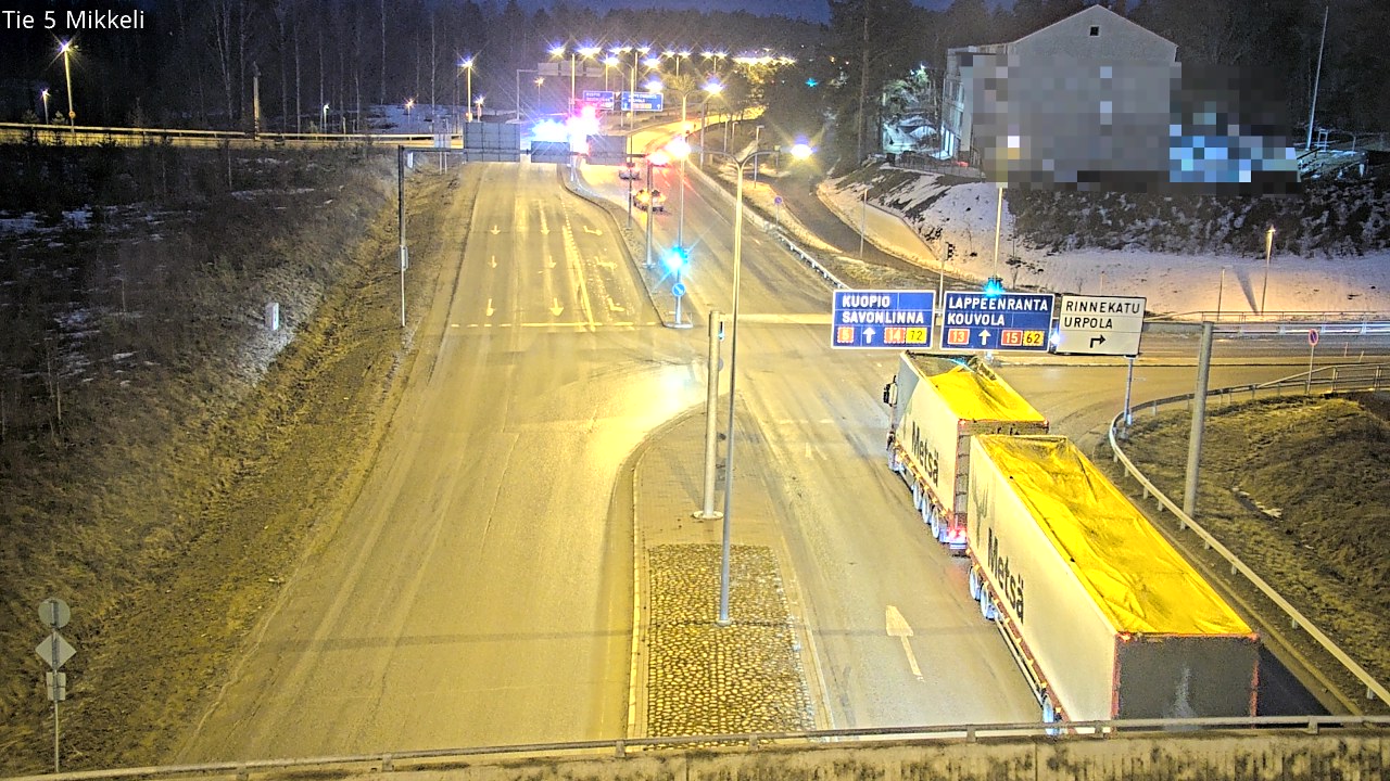 Weather Camera Image Road 5 Mikkeli, Mikkeli, Etelä-Savo