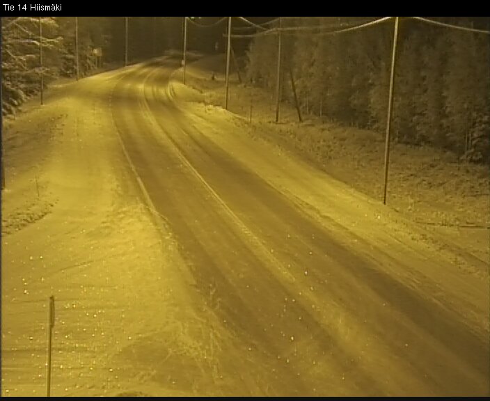 Weather Camera Image Väg 14 Rantasalmi, Hiismäki, Rantasalmi, Etelä-Savo
