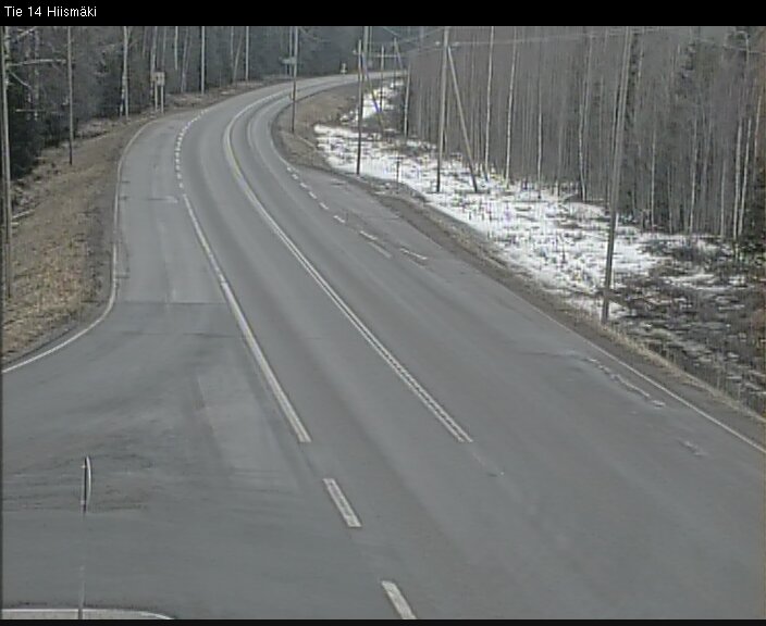 Weather Camera Image Väg 14 Rantasalmi, Hiismäki, Rantasalmi, Etelä-Savo