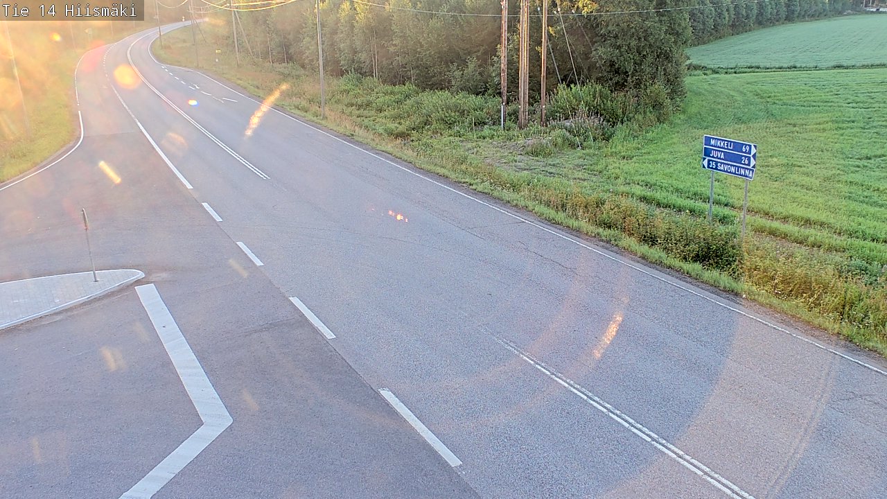 Kelikamerat Kuva Tie 14 Rantasalmi, Hiismäki, Rantasalmi, Etelä-Savo
