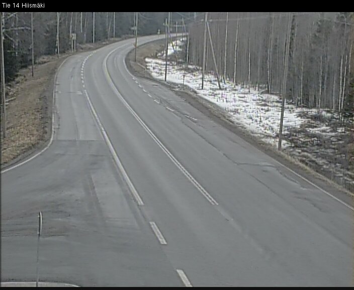 Weather Camera Image Väg 14 Rantasalmi, Hiismäki, Rantasalmi, Etelä-Savo