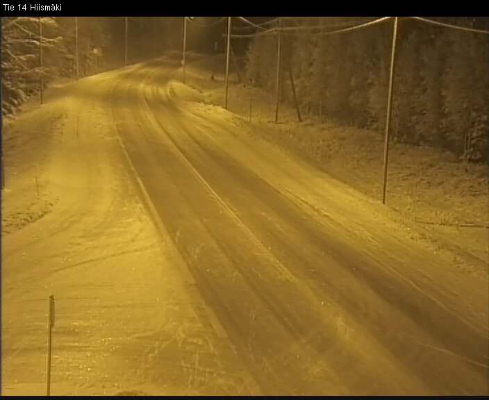 Weather Camera Image Väg 14 Rantasalmi, Hiismäki, Rantasalmi, Etelä-Savo