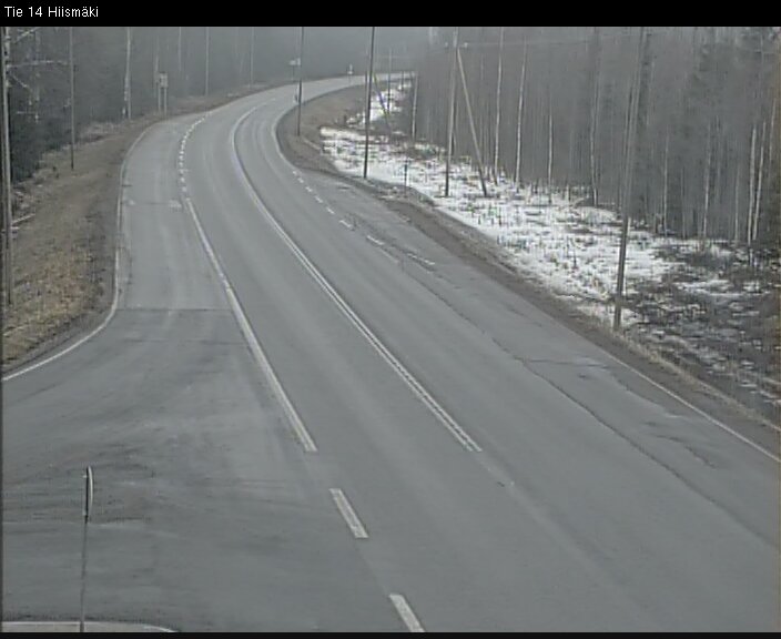 Weather Camera Image Väg 14 Rantasalmi, Hiismäki, Rantasalmi, Etelä-Savo
