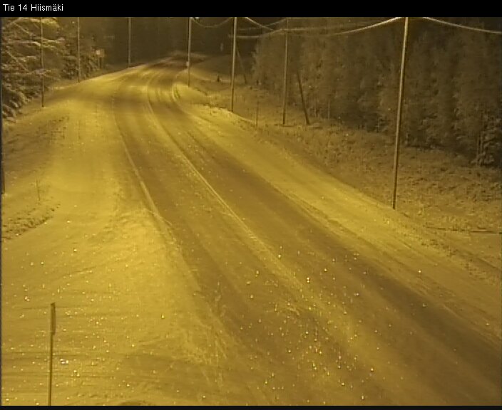 Weather Camera Image Väg 14 Rantasalmi, Hiismäki, Rantasalmi, Etelä-Savo