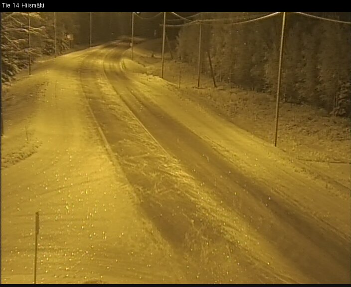 Weather Camera Image Väg 14 Rantasalmi, Hiismäki, Rantasalmi, Etelä-Savo