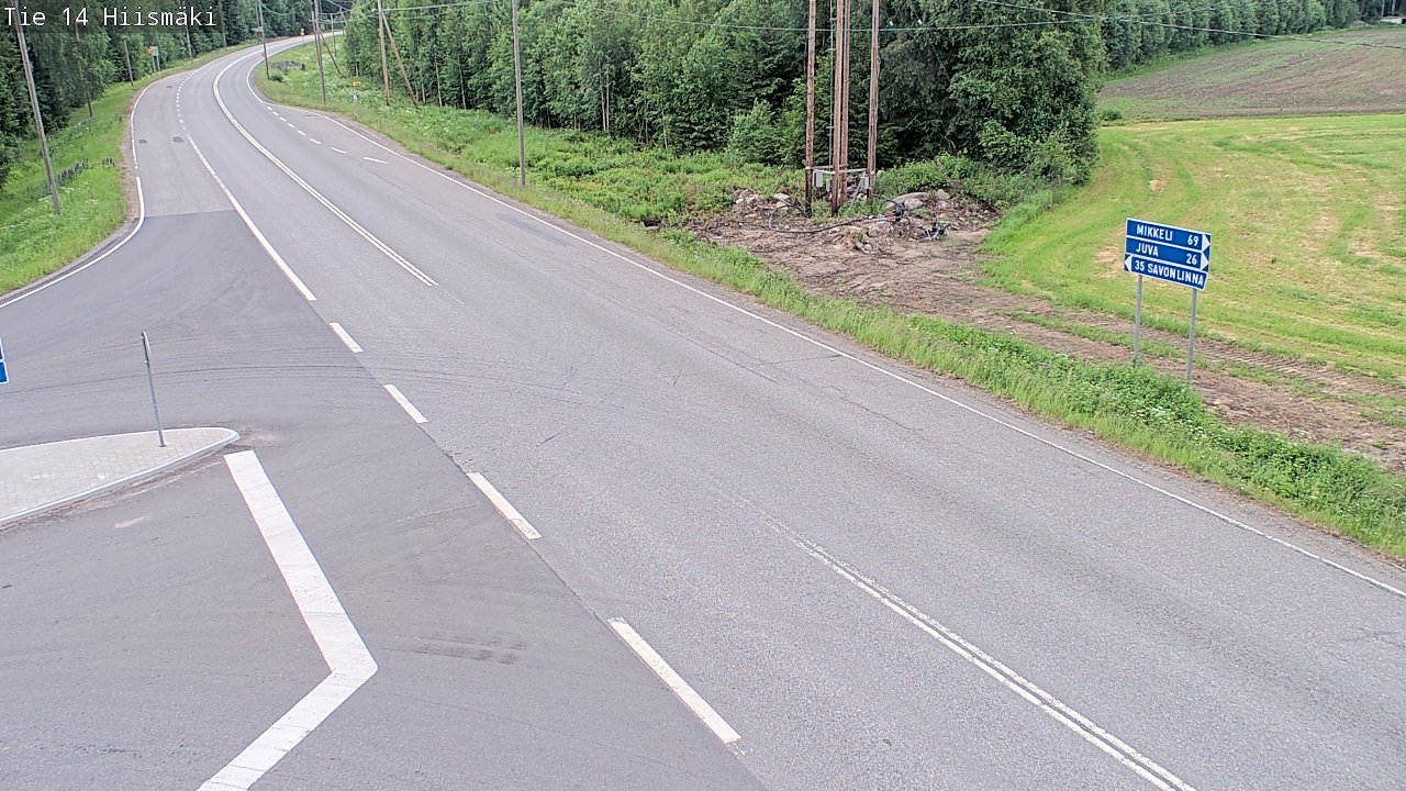 Kelikamerat Kuva Tie 14 Rantasalmi, Hiismäki, Rantasalmi, Etelä-Savo