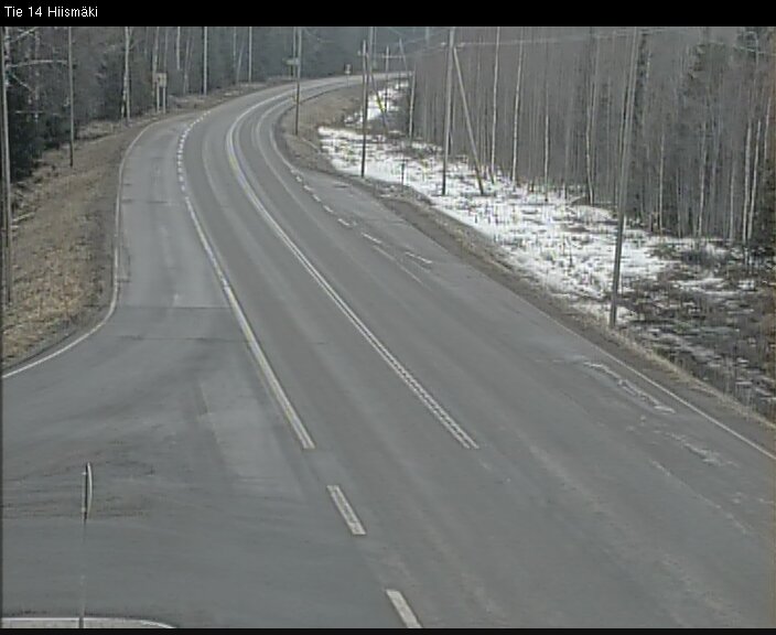 Weather Camera Image Road 14 Rantasalmi, Hiismäki, Rantasalmi, Etelä-Savo