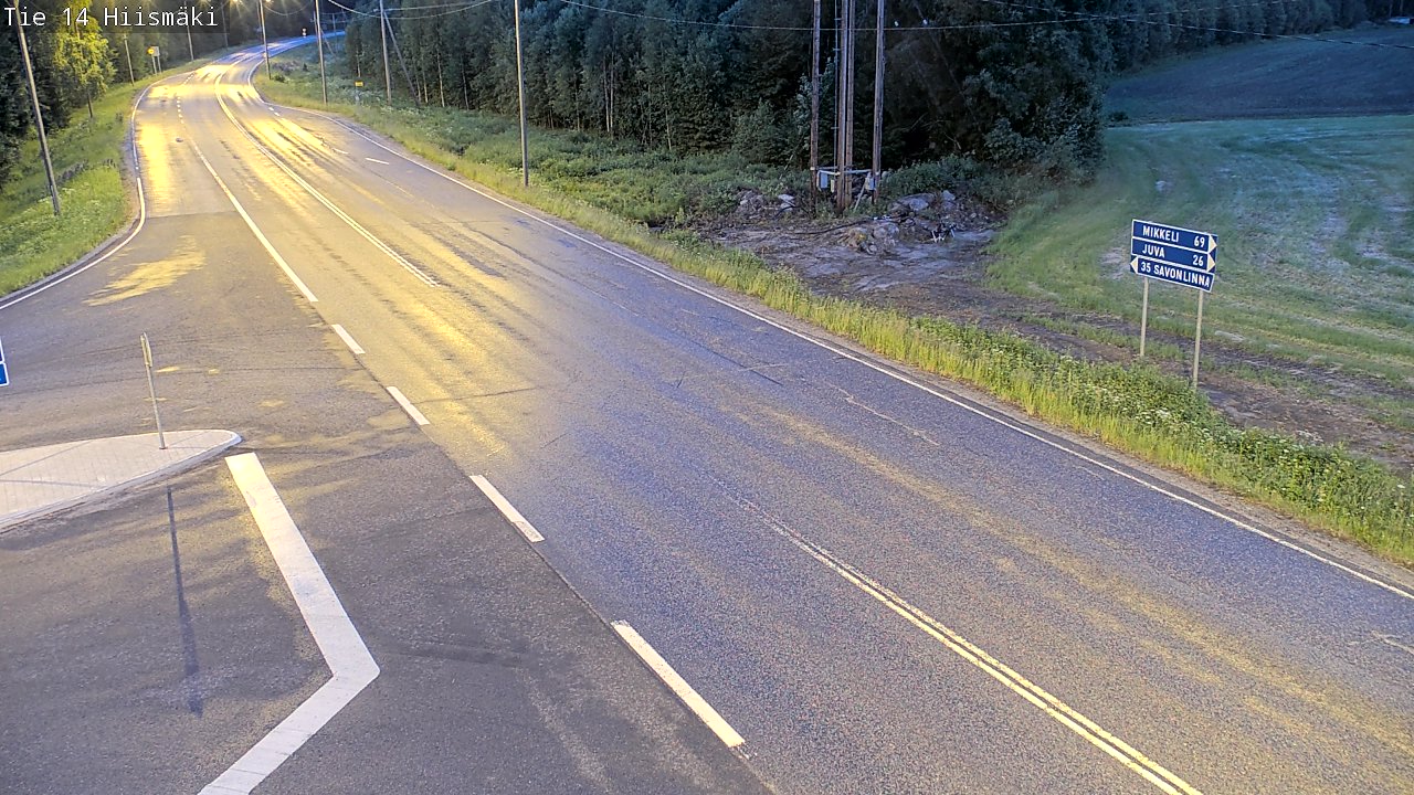 Kelikamerat Kuva Tie 14 Rantasalmi, Hiismäki, Rantasalmi, Etelä-Savo