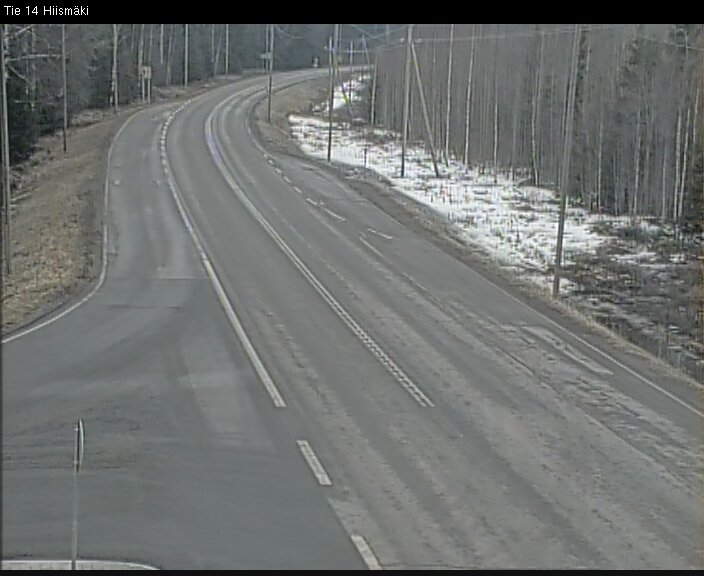 Weather Camera Image Road 14 Rantasalmi, Hiismäki, Rantasalmi, Etelä-Savo