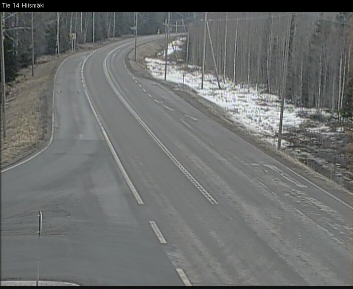Weather Camera Image Road 14 Rantasalmi, Hiismäki, Rantasalmi, Etelä-Savo