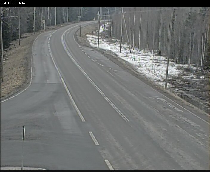 Weather Camera Image Road 14 Rantasalmi, Hiismäki, Rantasalmi, Etelä-Savo