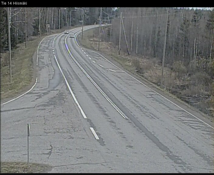 Weather Camera Image Road 14 Rantasalmi, Hiismäki, Rantasalmi, Etelä-Savo
