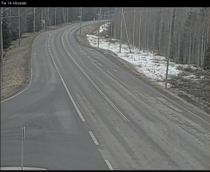 Weather Camera Image Road 14 Rantasalmi, Hiismäki, Rantasalmi, Etelä-Savo