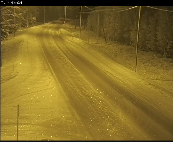 Weather Camera Image Väg 14 Rantasalmi, Hiismäki, Rantasalmi, Etelä-Savo