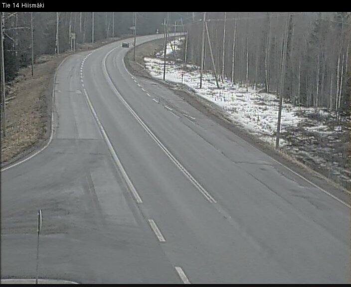 Weather Camera Image Väg 14 Rantasalmi, Hiismäki, Rantasalmi, Etelä-Savo