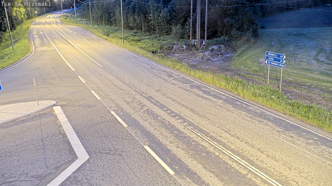 Kelikamerat Kuva Tie 14 Rantasalmi, Hiismäki, Rantasalmi, Etelä-Savo