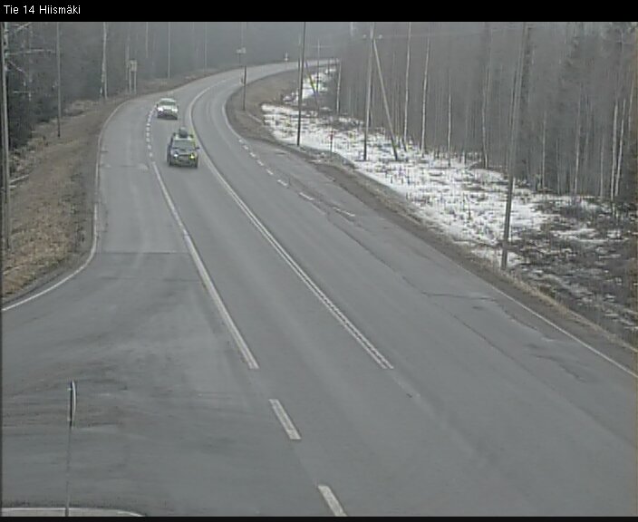 Weather Camera Image Väg 14 Rantasalmi, Hiismäki, Rantasalmi, Etelä-Savo