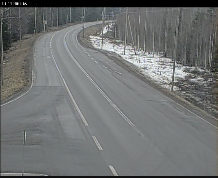 Weather Camera Image Väg 14 Rantasalmi, Hiismäki, Rantasalmi, Etelä-Savo