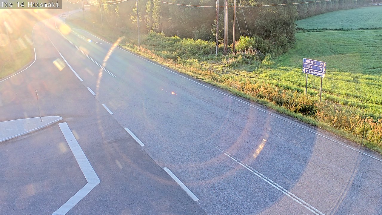 Kelikamerat Kuva Tie 14 Rantasalmi, Hiismäki, Rantasalmi, Etelä-Savo