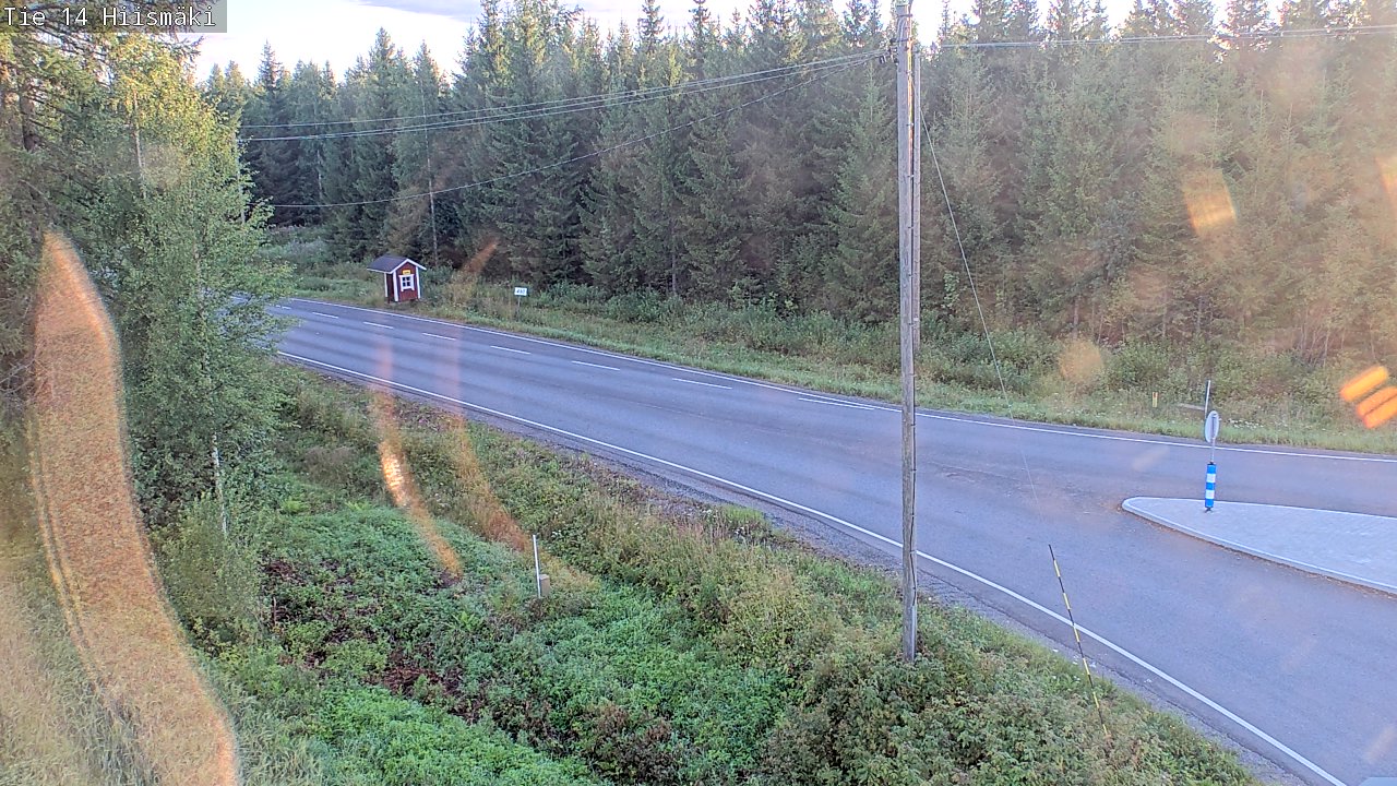 Weather Camera Image Väg 14 Rantasalmi, Hiismäki, Rantasalmi, Etelä-Savo