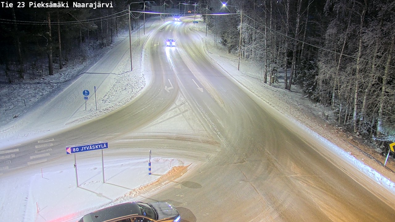 Weather Camera Image Väg 23 Pieksämäki, Naarajärvi, Pieksämäki, Etelä-Savo